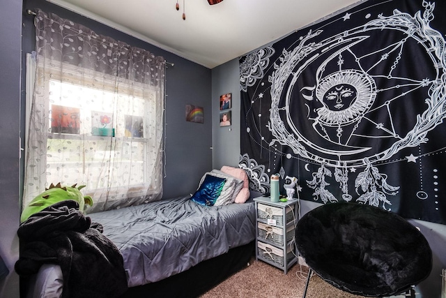 bedroom featuring carpet floors