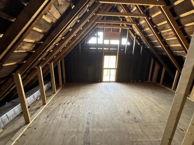 view of attic