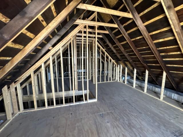 view of attic