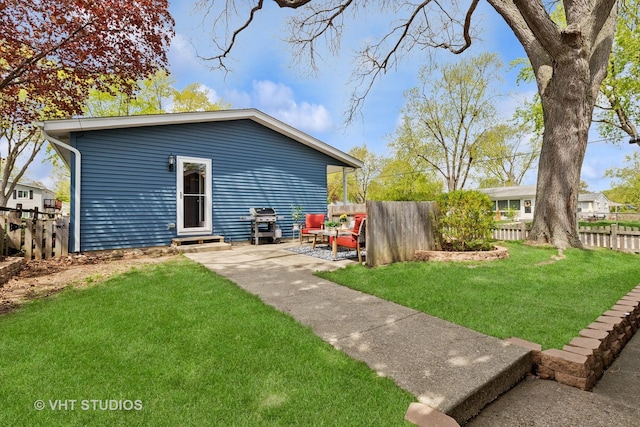 69 N Idlewild Ave, Mundelein, IL 60060 - rear view of house with entry steps and a patio