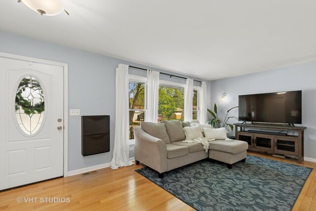 69 N Idlewild Ave, Mundelein, IL 60060 - living room with light wood-style flooring and baseboards