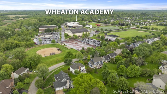 645 Rosewood Dr, West Chicago, IL 60185 - aerial view of residential area