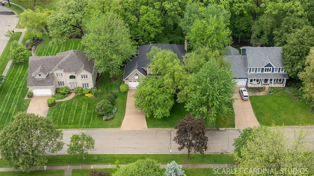 645 Rosewood Dr, West Chicago, IL 60185 - view from above of property