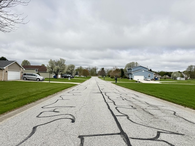 view of street with a residential view