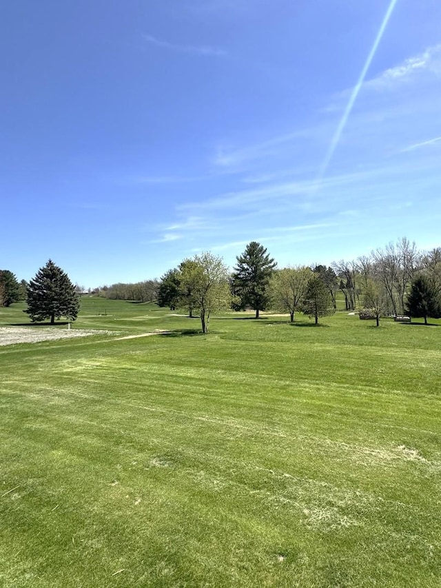 view of community featuring a lawn