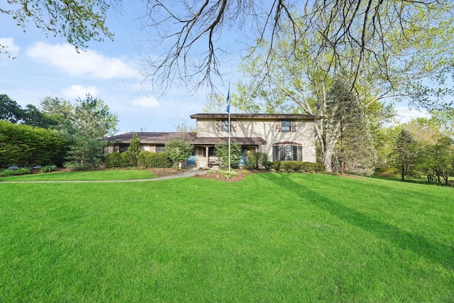 227 Abbott Pl, Tower Lakes, IL 60010 - view of front of house with a front yard