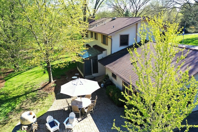 227 Abbott Pl, Tower Lakes, IL 60010 - view from above of property