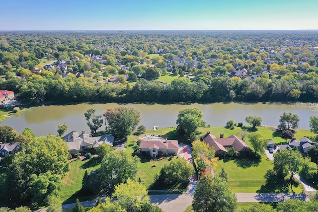 2125 Harrow Gate Dr, Inverness, IL 60010 - birds eye view of property featuring a residential view and a water view