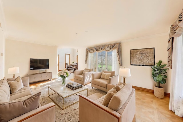 2125 Harrow Gate Dr, Inverness, IL 60010 - living room with baseboards and ornamental molding