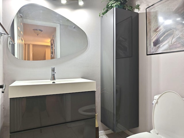 1572 Brandywyn Ln, Buffalo Grove, IL 60089 - bathroom featuring vanity, tile patterned flooring, and toilet