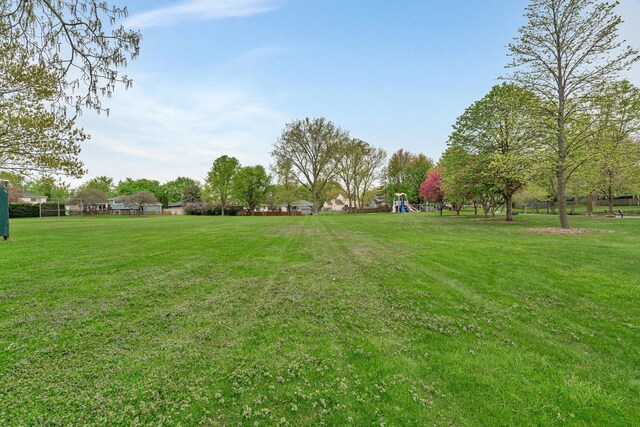 view of yard with playground community