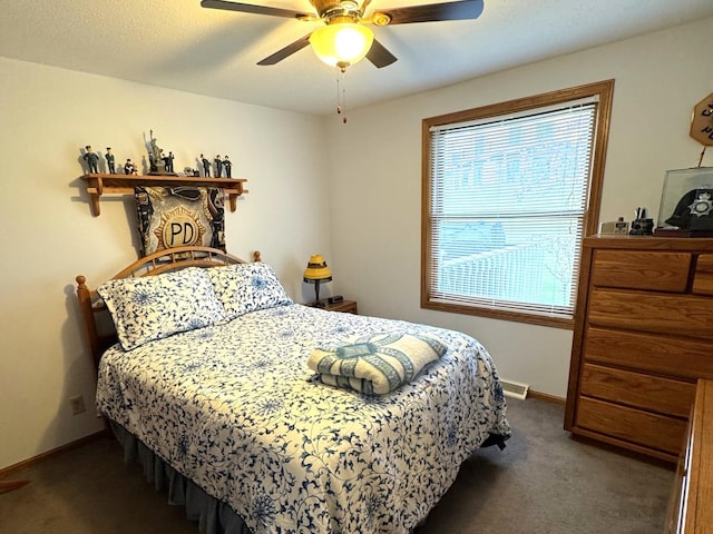 25-14 Country Hill Ct, Lake Carroll, IL 61046 - bedroom featuring ceiling fan, carpet floors, and baseboards
