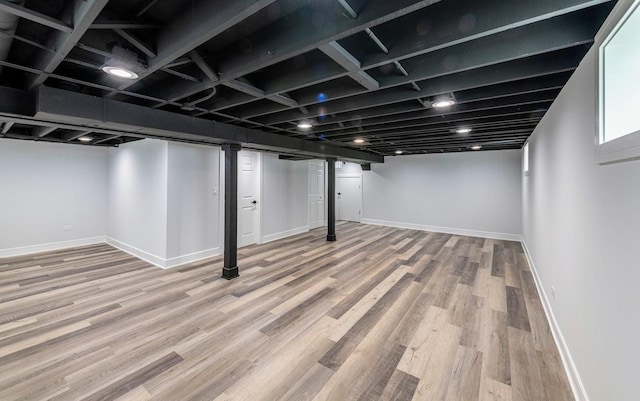 612 Thornwood Dr, South Holland, IL 60473 - finished below grade area with baseboards and wood finished floors