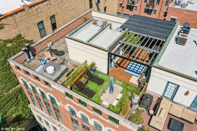 birds eye view of property