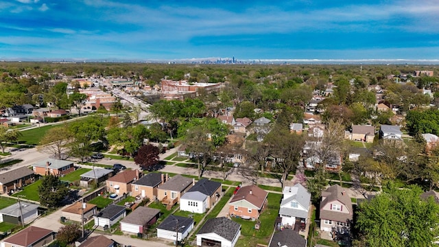 aerial view of property's location with nearby suburban area