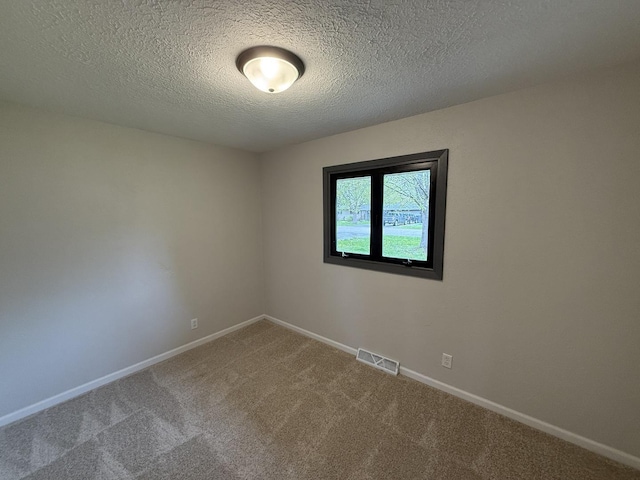 405 9th St, Mazon, IL 60444 - carpeted spare room with a textured ceiling, baseboards, and visible vents