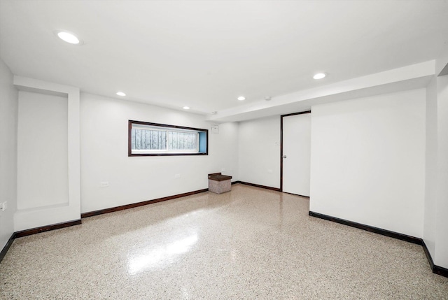 2910 N 76th Ct, Elmwood Park, IL 60707 - below grade area with baseboards and recessed lighting