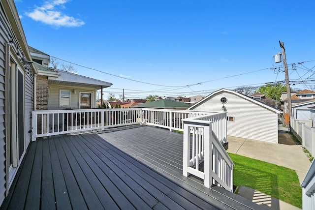 2910 N 76th Ct, Elmwood Park, IL 60707 - view of wooden deck