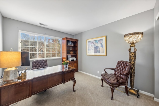 168 Willow Blvd, Willow Springs, IL 60480 - home office with baseboards and light carpet
