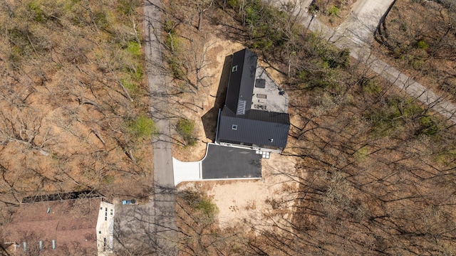 view from above of property