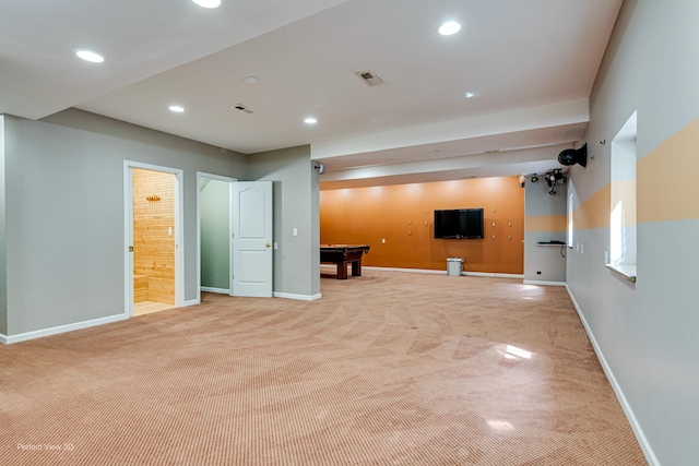 573 W Babcock Ave, Elmhurst, IL 60126 - basement with light colored carpet, baseboards, and recessed lighting