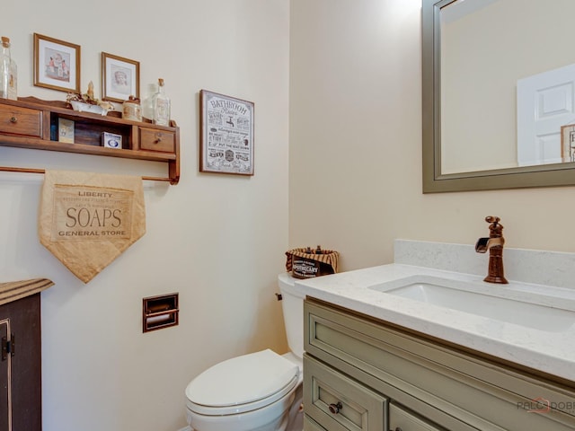 1341 N Home Ct, Palatine, IL 60074 - half bathroom featuring vanity and toilet
