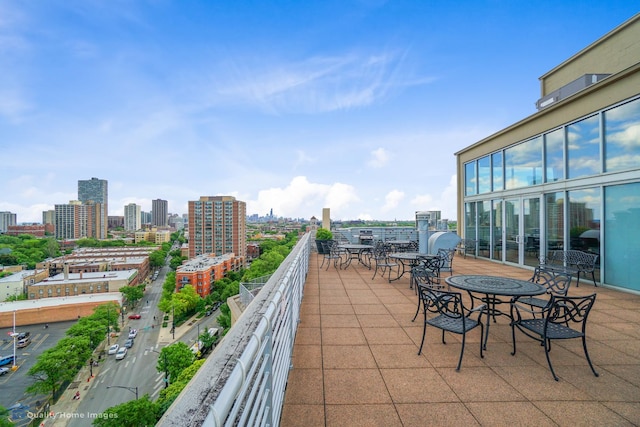 4350 N Broadway St Unit 810, Chicago, IL 60613 - view of patio / terrace featuring a city view