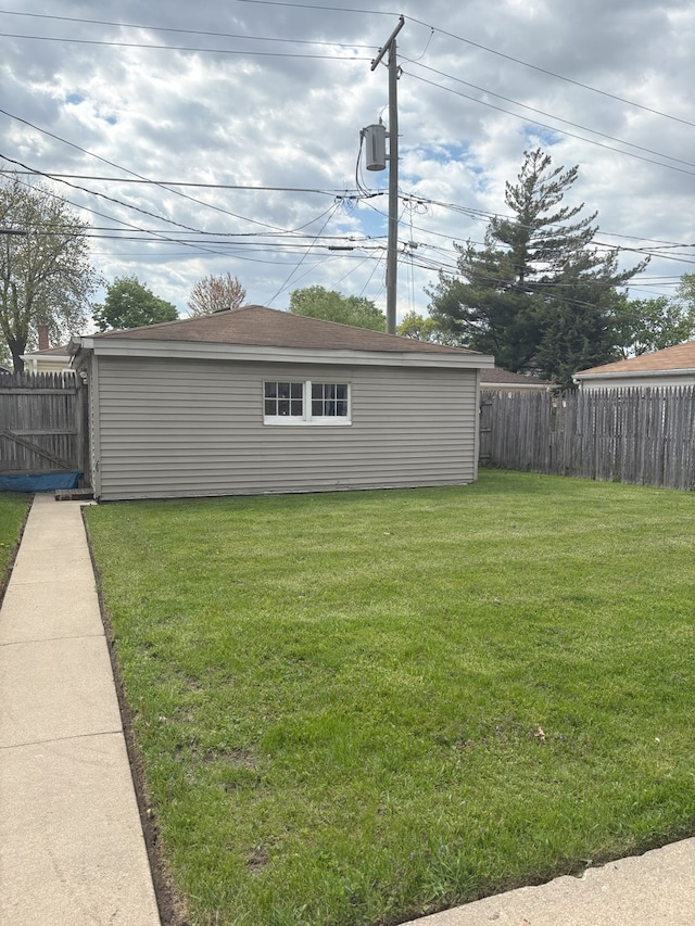 3506 Louis St, Franklin Park, IL 60131 - view of yard with an outbuilding