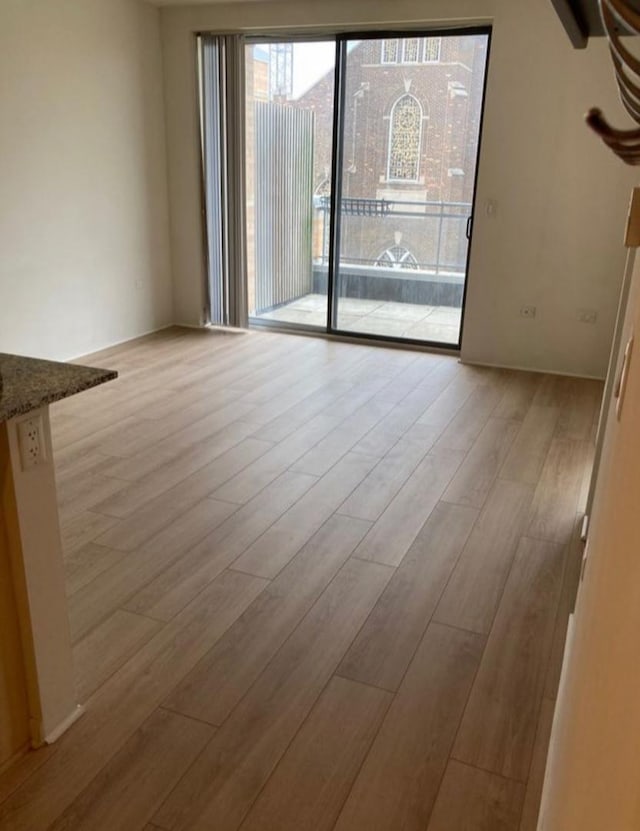 1740 Oak Ave Unit 307, Evanston, IL 60201 - empty room featuring wood finished floors