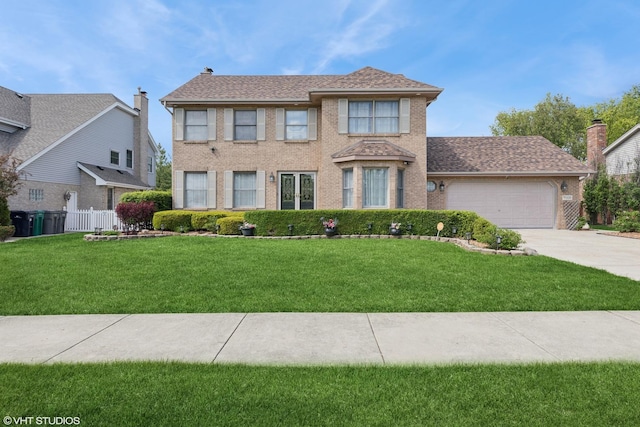 11330 Brigitte Ter, Orland Park, IL 60462 - colonial house with brick siding, driveway, and an attached garage