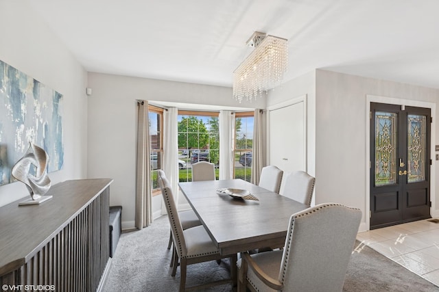 11330 Brigitte Ter, Orland Park, IL 60462 - dining space featuring a chandelier and baseboards