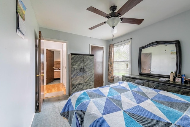 509 Darlene Ln Unit A, Glendale Heights, IL 60139 - bedroom with carpet flooring and ceiling fan
