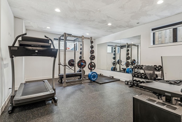 1934 W Patterson Ave, Chicago, IL 60613 - exercise area with recessed lighting and baseboards