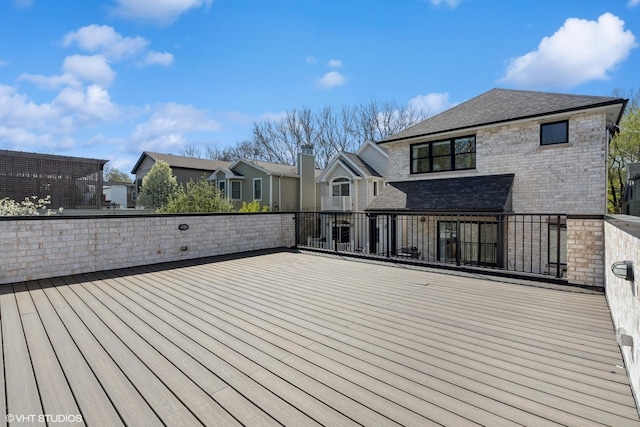1934 W Patterson Ave, Chicago, IL 60613 - wooden terrace with a residential view