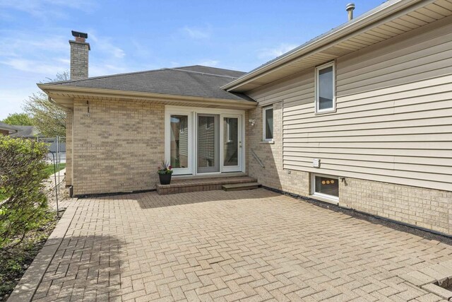 view of patio featuring entry steps