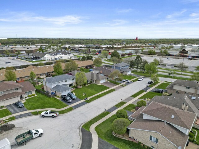 birds eye view of property featuring a residential view