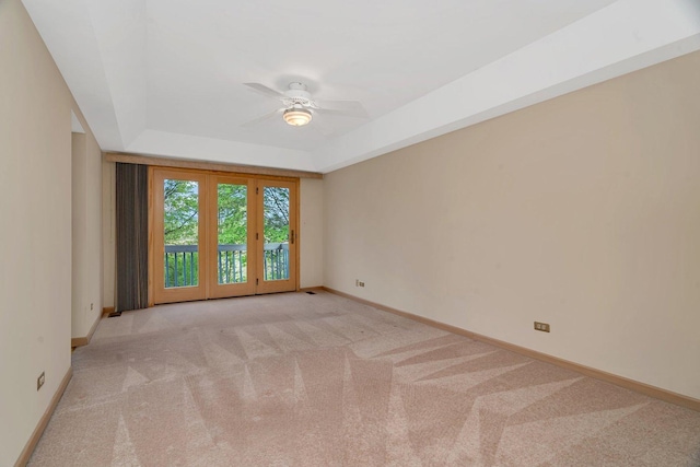 7017 Plymouth Ct, Tinley Park, IL 60477 - unfurnished room with carpet flooring, baseboards, and a ceiling fan