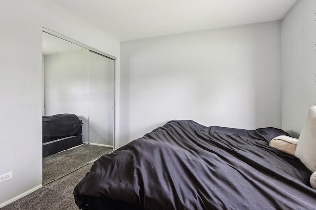 829 S Dwyer Ave Unit B, Arlington Heights, IL 60005 - bedroom featuring carpet, a closet, and baseboards