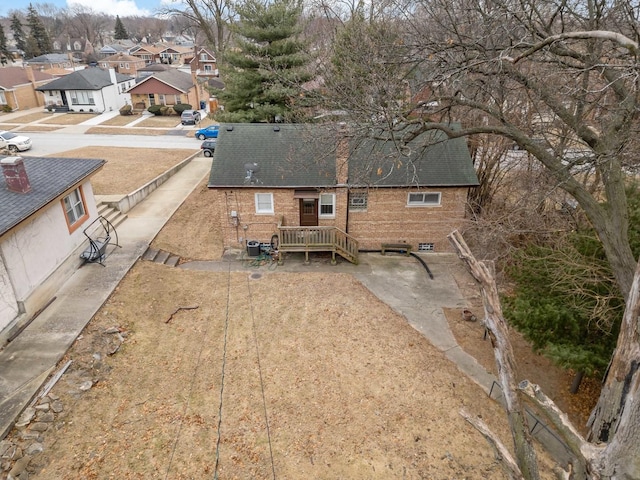 2724 W 96th Pl, Evergreen Park, IL 60805 - birds eye view of property featuring a residential view