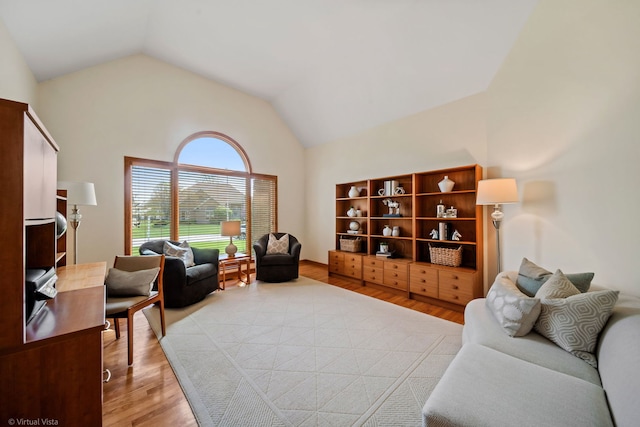 396 Crestwood Rd, Wood Dale, IL 60191 - living room with light wood finished floors and lofted ceiling