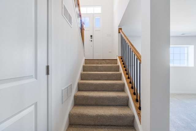 3705 Neubauer Cir Unit 103, Lindenhurst, IL 60046 - stairway featuring carpet floors and baseboards
