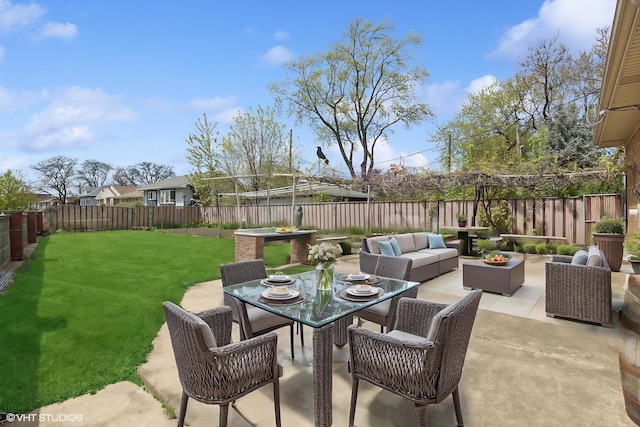 7010 W Devon Ave, Chicago, IL 60631 - view of patio / terrace with an outdoor hangout area