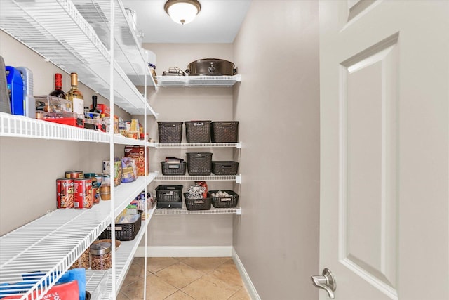 view of pantry