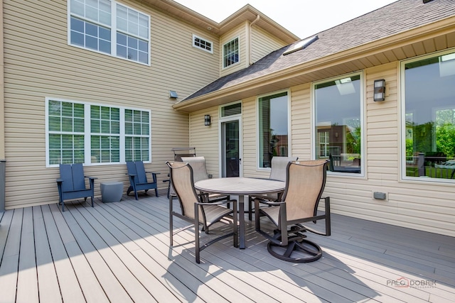 2550 Bayswater Cir, Gurnee, IL 60031 - deck with outdoor dining space