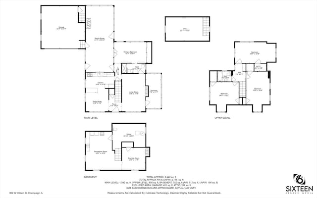 902 W William St, Champaign, IL 61821 - floor plan / room layout