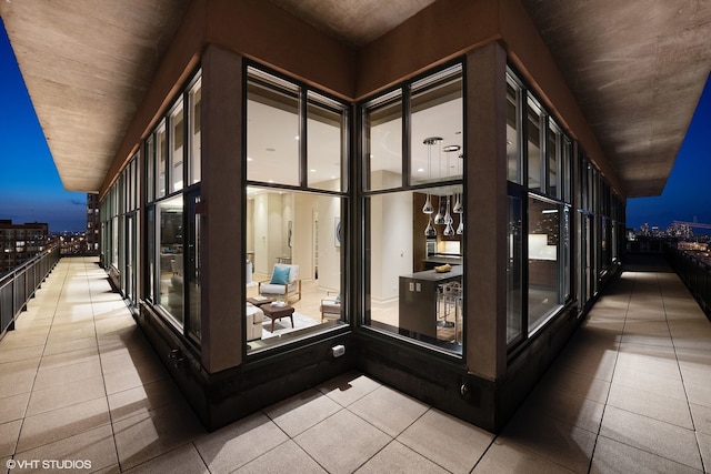 400 W Ontario St Unit 1801, Chicago, IL 60654 - hallway with tile patterned floors