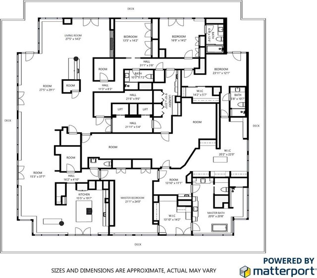 400 W Ontario St Unit 1801, Chicago, IL 60654 - room layout