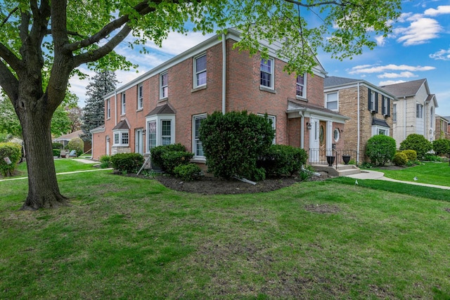 6700 N Monticello Ave, Lincolnwood, IL 60712 - view of front of property with a front lawn and brick siding