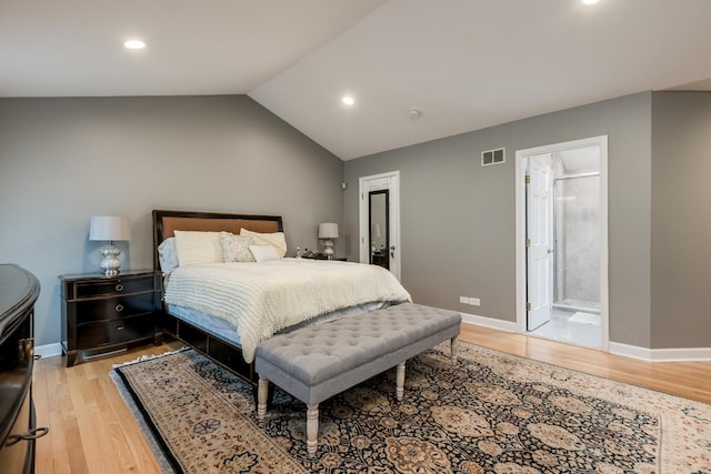 6700 N Monticello Ave, Lincolnwood, IL 60712 - bedroom with recessed lighting, baseboards, light wood-type flooring, and visible vents