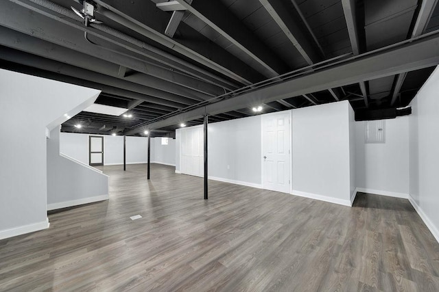 7315 S California Ave, Chicago, IL 60629 - finished below grade area featuring baseboards and wood finished floors